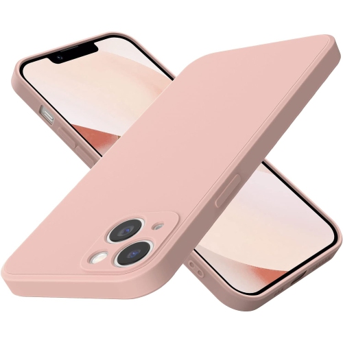 Étui en silicone pour iPhone 13 6,1&nbsp;po, étui mince en silicone liquide antichoc avec protection intégrale pour téléphone