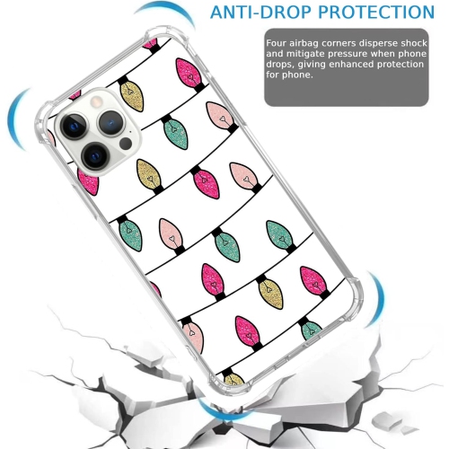 Christmas Lights Case Compatible with iPhone 15 Pro Max, Christmas Holiday Case for iPhone 15 Pro Max, Cool