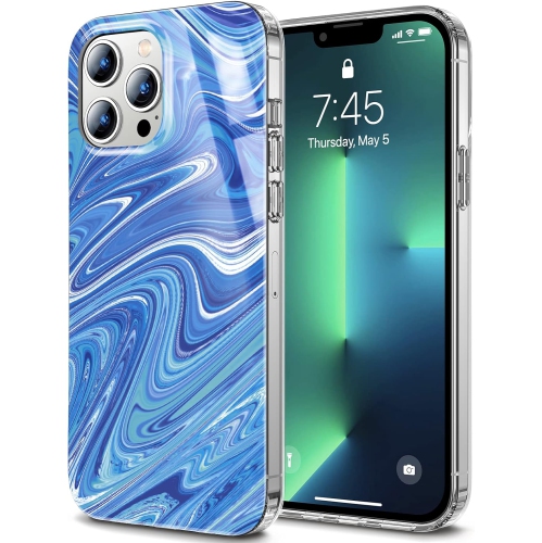 UNKNOWN  [3 In 1] Designed for Iphone 13 Pro Case With 2 Pack Camera Lens Protector, Abstract Art Color Flow Case