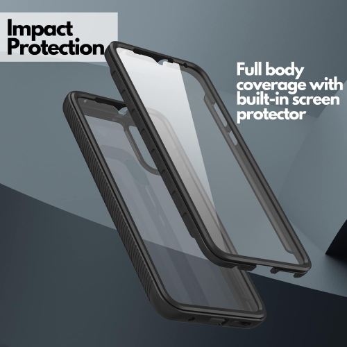 Étui robuste CBUS avec protecteur d'écran intégré compatible avec le Moto G Pure de Motorola -- Boîtier complet