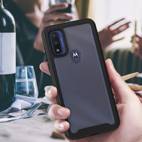 Étui robuste CBUS avec protecteur d'écran intégré compatible avec le Moto G Pure de Motorola -- Boîtier complet