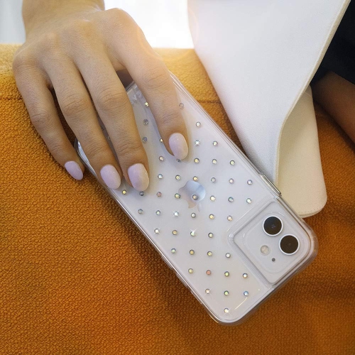 - Iridescent GEMS - Case for iPhone 12 Pro Max - 10 ft Drop Protection - 6.7 Inch - Iridescent Gems