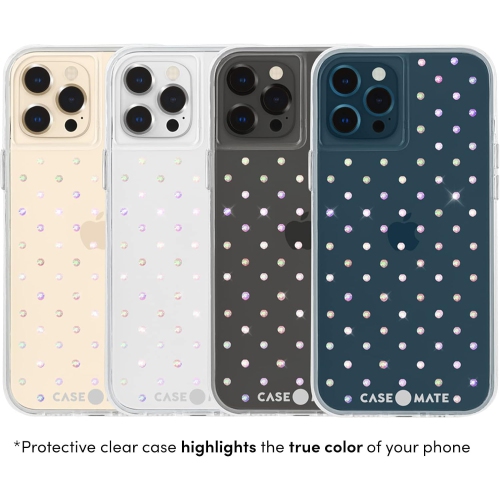 - Iridescent GEMS - Case for iPhone 12 Pro Max - 10 ft Drop Protection - 6.7 Inch - Iridescent Gems
