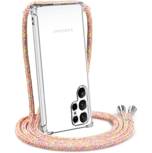 Crossbody Case for Samsung Galaxy S22 Ultra,Phone Case for Galaxy S22 Ultra with Adjustable Lanyard Strap,