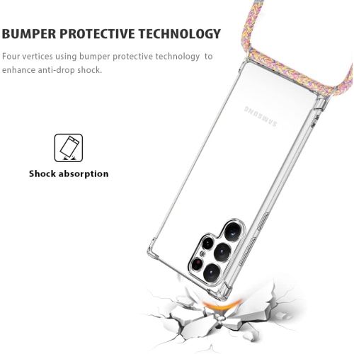 Crossbody Case for Samsung Galaxy S22 Ultra,Phone Case for Galaxy S22 Ultra with Adjustable Lanyard Strap,