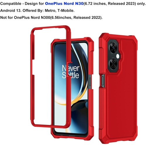 for One Plus Nord N30 Phone Case, OnePlus Nord N30 5G Case with Screen Protector, 2 Layer Structure Protection,