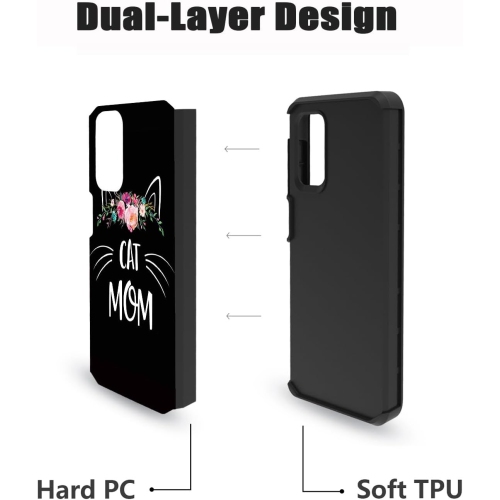 for Moto G 5G 2023 Case, 2 in 1 Hybrid Hard PC & Soft Silicone Heavy Duty Dual Layer Shockproof Full-Body