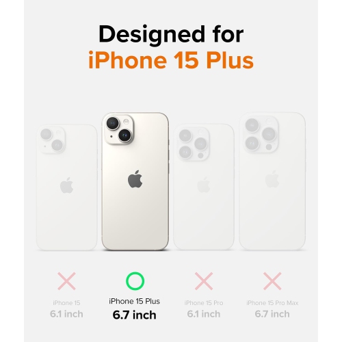 Onyx Design [Unique Pattern] Compatible with iPhone 15 Plus Case, Great Grip Non-Slip Sleek Anti-Fingerprint