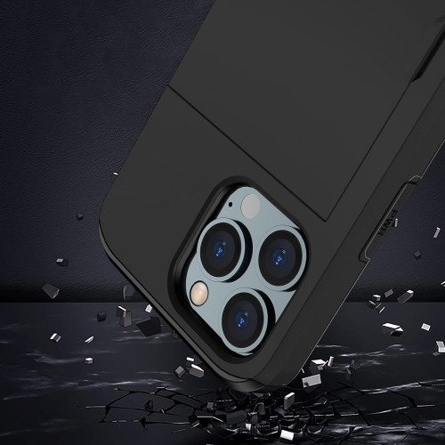 Phone Case for iPhone 13 Pro Max 2021 6.7 inch with Tempered Glass Screen Protector and Card Holder Wallet