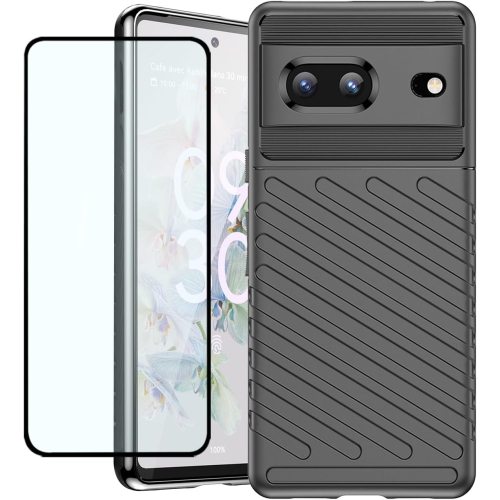 UNKNOWN  Phone Case for Pixel 6A Case, Google 6A Gx7As GB62Z Case With Screen Protector, Military Grade Shockproof