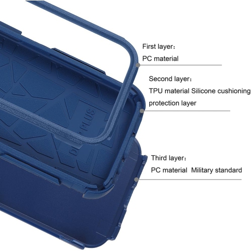 for iPhone 15 Plus Case, 3 in 1 Heavy Duty Drop Protection Full Body Rugged Shockproof/DustProof, Military