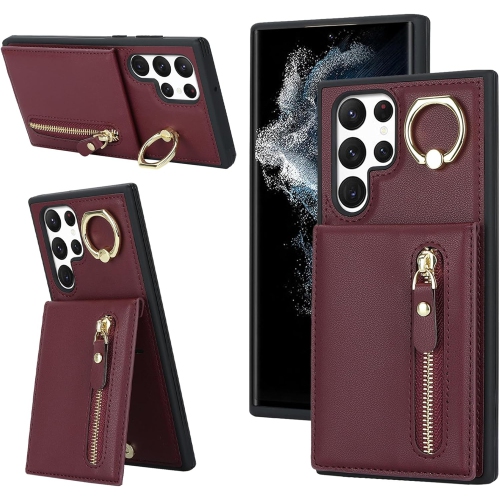 UNKNOWN  for Samsung Galaxy S22 Ultra Phone Case With Card Holder, Galaxy S22 Ultra Case for Women With Credit Id Card