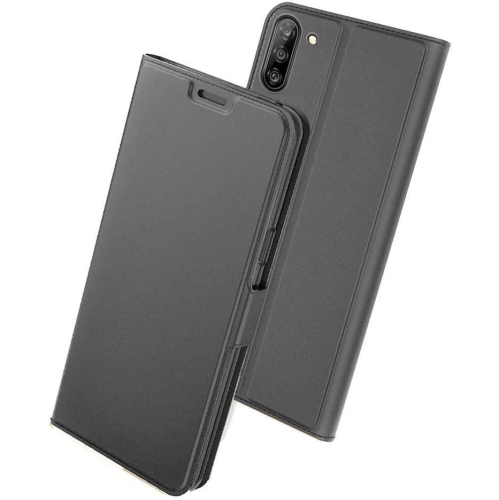 Image 1 de 5.. Étui protecteur à rabat mince en cuir avec porte-carte et fermeture magnétique pour Galaxy Note 10 de Samsung