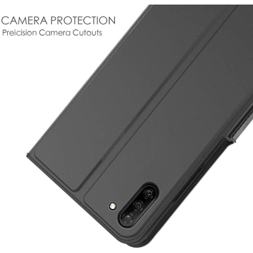 Étui protecteur à rabat mince en cuir avec porte-carte et fermeture magnétique pour Galaxy Note 10 de Samsung