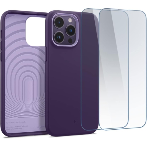 Nano Pop 360 Case with Screen Protector 2 Pack Compatible with iPhone 14 Pro Max Case 5G - Grape