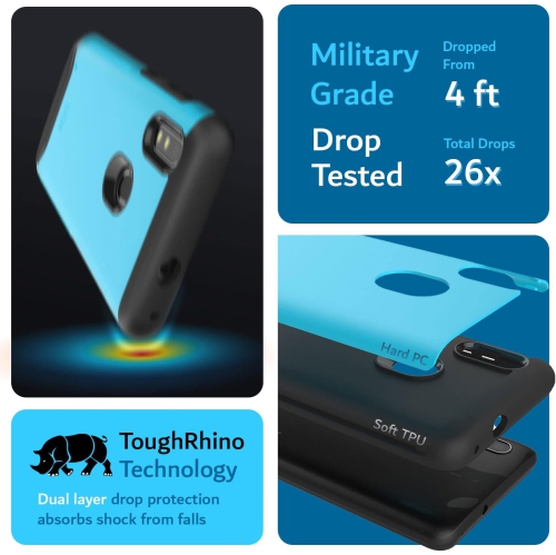 Dual Layer Fit Designed for ZTE Blade A3 Prime Case, [Merge] Heavy Duty Protection Slim Hard Shell Phone Case