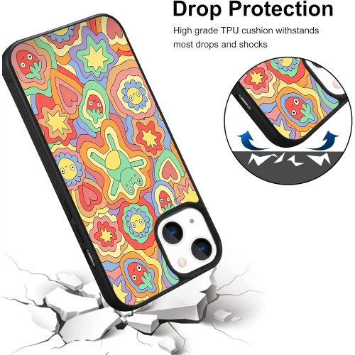 for iPhone 13 Pro Max Cute Case Girls Women Cartoon Frog Print Case Kawaii Design Shockproof Protective Cases
