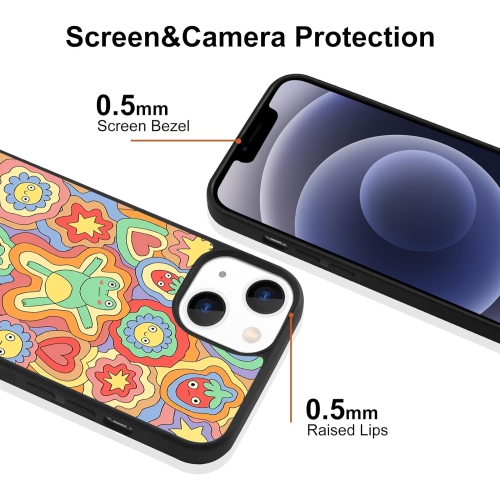 for iPhone 13 Pro Max Cute Case Girls Women Cartoon Frog Print Case Kawaii Design Shockproof Protective Cases