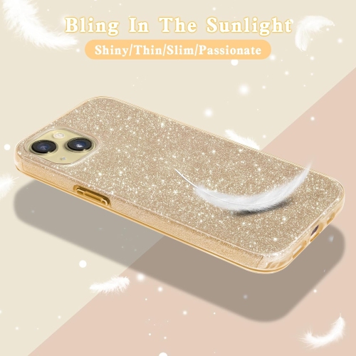 Compatible with iPhone 15 Plus Case Bling Sparkle Cute Girls Women Protective Cases Cover for iPhone 15 Plus