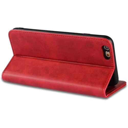 for iPhone 6 Plus /6s Plus Case,Cowhide Pattern Leather Magnetic Book Wallet Case Stand Holder Flip Cover