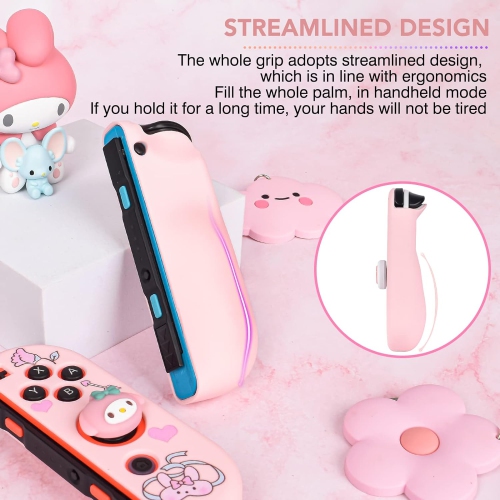 Cute Rabbit Switch Protective Case Dockable Soft Silicone Shell Shockproof Scratch Resistant Cover Joy Con Skin
