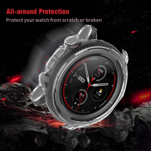 Compatible for Amazfit Stratos 3 Case, Silicone TPU Protective Case Cover Compatible for Amazfit Stratos 3