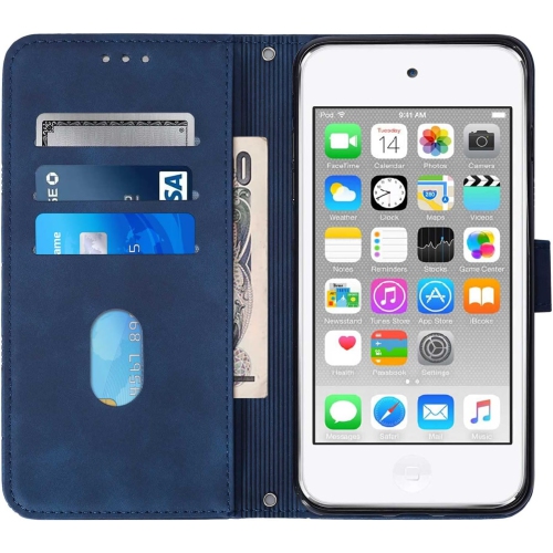 iPod Touch 7 Case,iPod Touch 6 Case,iPod Touch 5 Wallet Case,PU Leather Credit Cards Holder Kickstand Flip