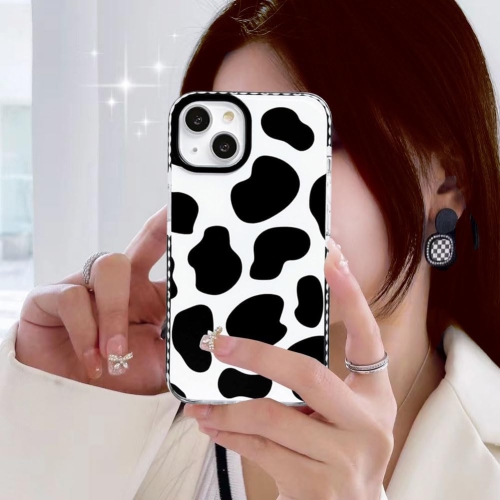 Compatible for iPhone 15 Case Cow Print Pattern Cute Clear with Design Soft Silicone Cool Aesthetic Protective