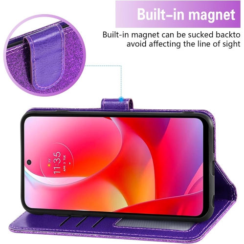 Étui pour Moto G Power 2022/MotoG Play 2023/G Pure 2021 de Motorola avec protecteur d'écran et accessoires