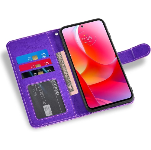 Étui pour Moto G Power 2022/MotoG Play 2023/G Pure 2021 de Motorola avec protecteur d'écran et accessoires