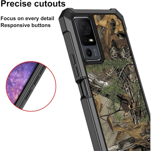Phone Case for TCL 40 XL, TCL 40 XL Case with Screen Protector, Dual Layer Structure Protection, Shockproof