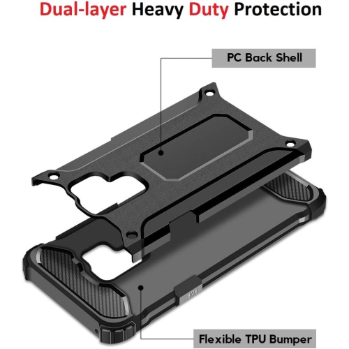 [Armor] Case for Samsung Galaxy S9, Heavy Duty [4 Corners Shockproof Protection] Bumper Cover