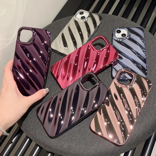 Cute Curly Wave Case for iPhone 13/iPhone 14 6.1 inches,Water Ripple Phone Case Slim Shockproof Satin Glossy