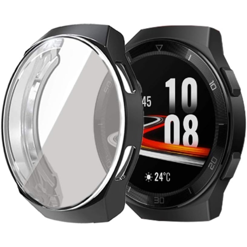 UNKNOWN  Compatible for Huawei Watch Gt 2E Case, All-Around Protective Tpu Bumper Cover Screen Protector Case Cover