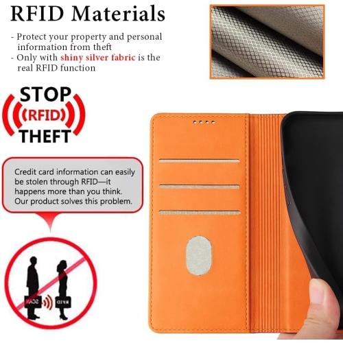 Étui portefeuille à rabat en cuir véritable pour Pixel 7 de Google avec béquille antivol RFID et fermoir magnétique solide