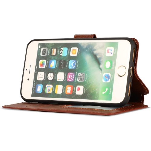 iPhone 6 iPhone 6S Case Premium PU Leather Simple Wallet Case TPU Bumper [Card Slots] [Hidden Kickstand]