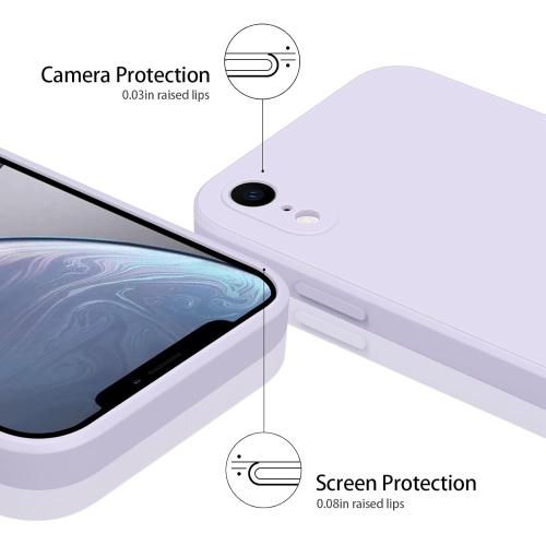 for iPhone XR Case, Soft Silicone Protection Shockproof Phone Case Cover for iPhone XR Case 6.1"