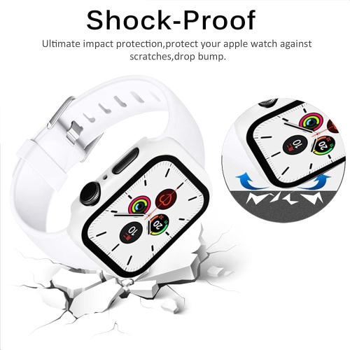 Compatible with Apple Watch Series 3 2 1 42mm Case with Screen Protector, Anti-Scratch Shockproof Matte Hard PC