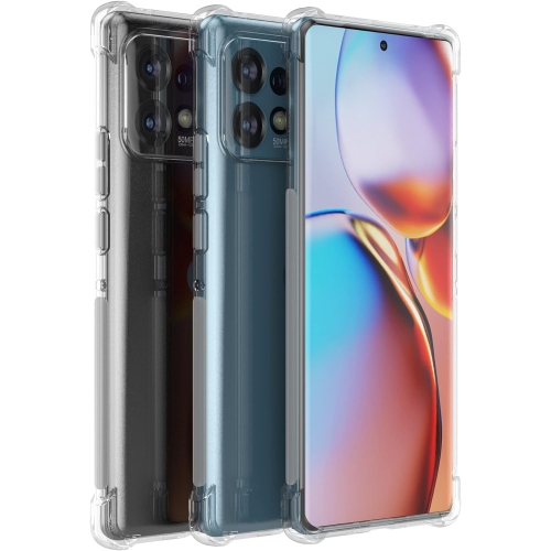 Étui pour Motorola Edge plus 2023 couvercle transparent avec pare-chocs de coin renforcé mince