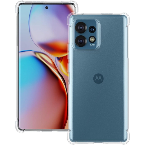 Étui pour Motorola Edge plus 2023 couvercle transparent avec pare-chocs de coin renforcé mince