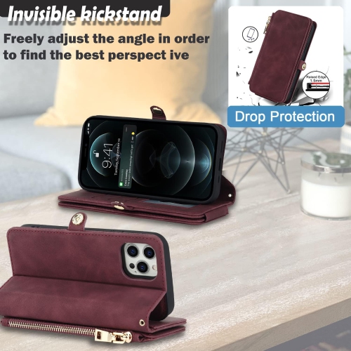 etui iPhone 13 Pro Max Case Wallet Detachable with Card Holder,iPhone 13 Pro Max case for Women,Flip Magnetic