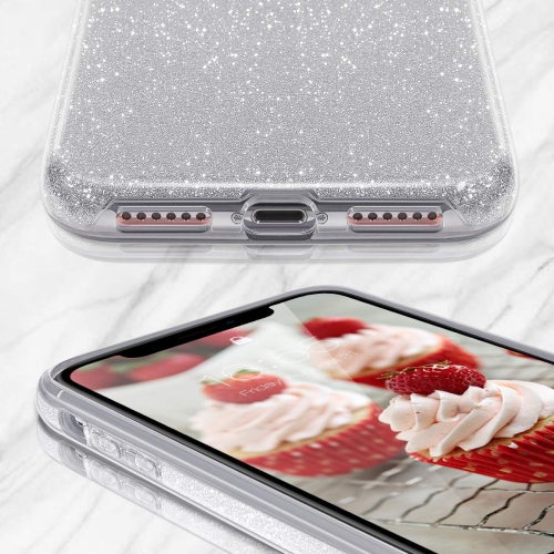 iPhone Xs Case,iPhone X Case Shining Glitter Crystal Bling Protective Cute Case Compatible with iPhone