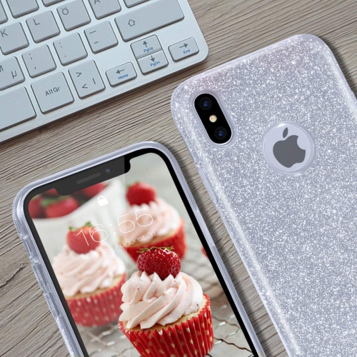 iPhone Xs Case,iPhone X Case Shining Glitter Crystal Bling Protective Cute Case Compatible with iPhone