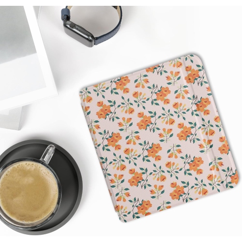 Case Compatible with Kobo Libra 2 Case - eReader Cover - Yellow Flowers Yellow/Green/Beige