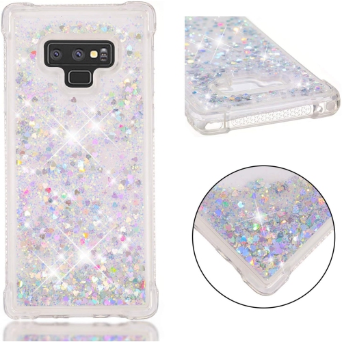 UNKNOWN  Compatible With Galaxy Note 9 Case, Bling Glitter Liquid Clear Case Floating Quicksand Shockproof Protective