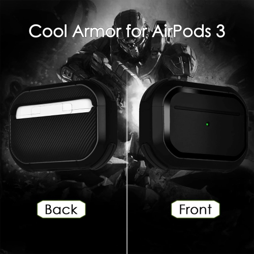 Étui Cool Armor pour AirPods 3, étui antichoc Air Pod 3 pour hommes pour femmes, compatible avec l'Airpod 3rd d'Apple