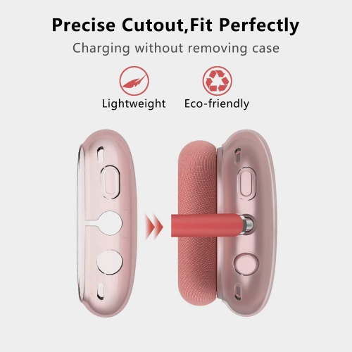 for AirPods Max Case Clear,Shockproof Clear Case for Airpods Max Case Cover,Anti-Scratch Soft TPU Protective