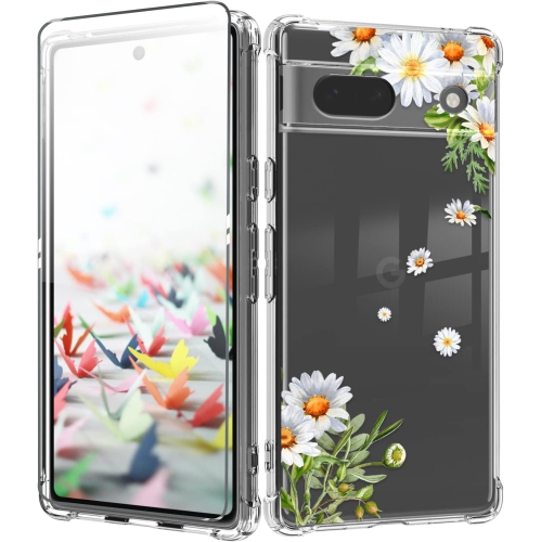 Image 1 de 5.. Pour un étui pour Pixel 8 de Google avec protecteur d'écran, une protection d'objectif pour appareils photo, un téléphone souple antichoc à motif