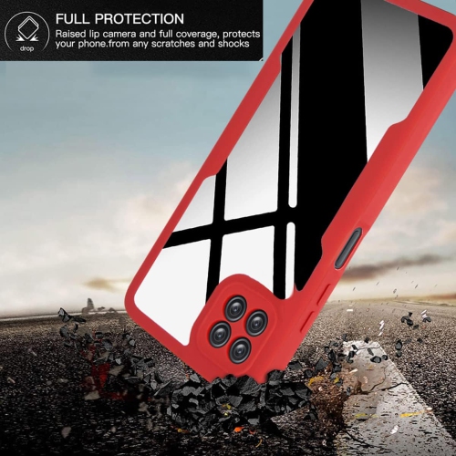 Full Surround Clear Phone Case for Samsung Galaxy A22 5G 6.6", Soft TPU Screen Shockproof Protection