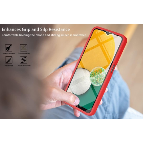 Full Surround Clear Phone Case for Samsung Galaxy A22 5G 6.6", Soft TPU Screen Shockproof Protection